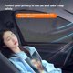 thumbnail image 4 of 2 PCS Car Window Shades, Auto Front Rear Side Window Sun Shades for Block Heat & UV Protection, Breathable Mesh Baby Window Screen Covers, Universal Car Accessories(29.53 x 25.59in Front Window), 4 of 6