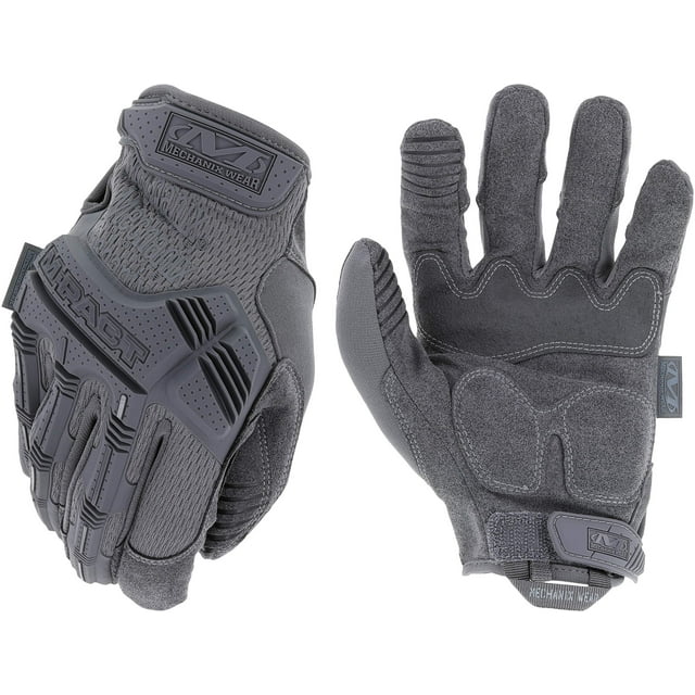 Guantes tácticos Mechanix Wear M-Pact para hombre, color gris (talla L)