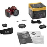 Kodak PIXPRO AZ425 20.7 Megapixel Bridge Camera, Red