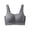 Grey, variant on High-Support Full-Coverage Sport Bra with Side Support for Workouts and Daily Comfort, M, Grey