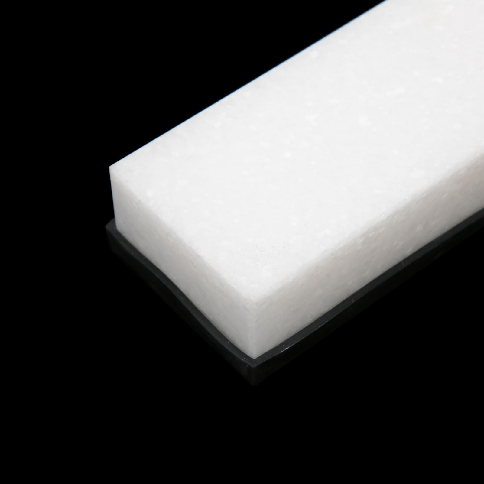 Riousery 8000 Grit Knife Sharpener White Fine Grinding Sharpening Stone with Silicone Base for Home, 7.9 inches / 20 cm Length