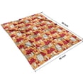 thumbnail image 4 of Red Mushroom Hedgehog Orange Pattern Blanket,Comfortable Soft Lamb Wool Throw Blanket,All Season,Warm Lightweight Blankets for Sofa Bed Couch Living Room Chair,60"x80", 4 of 4