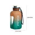 thumbnail image 3 of IFNWSV 2200ml Large Capacity Plastic Water Bottle Popular Big Belly Cup for Men and Women Sports Space Cup Portable Outdoor, 3 of 5