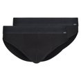 thumbnail image 1 of SKINY Calzoncillos brasileños para hombre, paquete de 2 - Algodón Retro, Calzoncillos, Costilla fina, Algodón Negro S (Small), 1 of 6