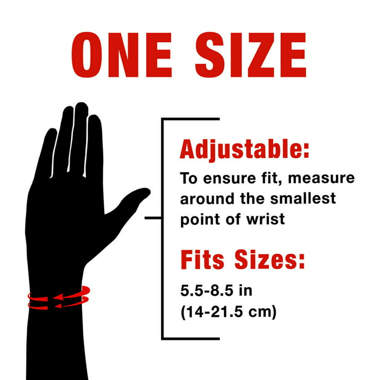 ACE Brand Reversible Wrist Brace, Gray – One Size Fits Most 