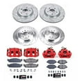 thumbnail image 2 of PowerStop Front and Rear Z23 Evolution Sport Brake Pad and Rotor Kit with Red Powder Coated Calipers Fits: LINCOLN Select Models KC8971, 2 of 7