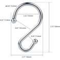 thumbnail image 5 of SHAR 12-Pack Rust Resistant Metal S-shaped Hooks for Shower Curtains, Kitchen Utensils, Clothes, Towels, etc., 5 of 5