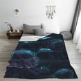 thumbnail image 5 of Vsdgher Ice blue light spot jellyfish Ultra-Soft Micro flannel Blanket Throw Blankets for Couch Sofa, Bed (4 sizes)-50"x40", 5 of 7
