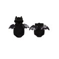 thumbnail image 2 of RUINIXCW Baby Bat Halloween Costume Wing Design Warm Plush Sleeveless Hooded Romper, 2 of 8