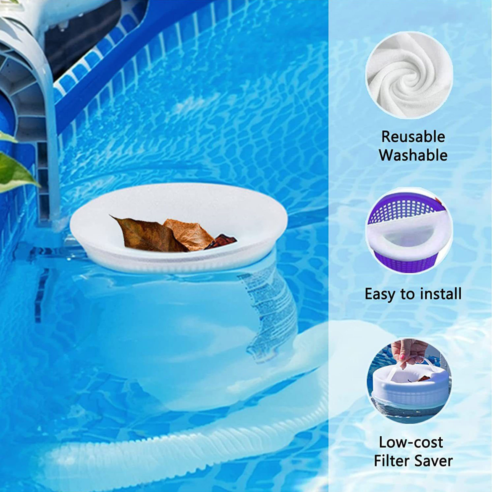 Pool Skimmer Socks for Filters 50 Pack of Pool Socks for Skimmer Basket ...