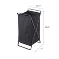 thumbnail image 6 of Yamazaki Home Laundry Hamper, Black, Steel, 10.9 gallons, 45 liters, Supports 11 pounds, Collapsible, Handles, No Assembly, 6 of 6