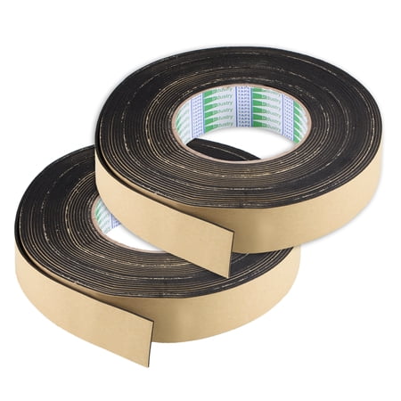 Unique Bargains 30mm Wide 1.5mm Thick 10m Long Weather Strip Foam Seal Tape 2pcs