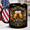 Black, variant on Stars Stripes & Beers Mug Patriotic Beer Lover Gift, Cheers to Freedom 2D Flat Mug