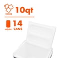 thumbnail image 3 of Ozark Trail 10 qt 14-Can Hard-Sided Cooler, Gray, 3 of 7