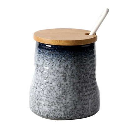 

Haifle Sugar Bowl With Lid And Spoon Sugar Storage Jar Sugar Pot Sugar Container Spice Jar Sugar Salt Pot Seasoning Canister-d-340ml