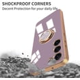 thumbnail image 4 of Compatible for Samsung Galaxy S23 Plus Case with Ring Holder Kickstand [with Magnetic] Soft TPU Shockproof Electroplated Protective Phone Case for Galaxy S23+ 5G Purple, 4 of 6