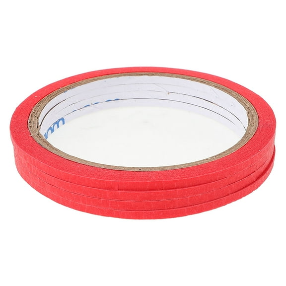 IDEANATEGRATE 4 Rolls Marking Tape for Clothing Design Hand Tearing and Easy Positioning Red