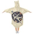 thumbnail image 2 of FORMRS Wearable Blanket Hoodie with Sleeves for Kids Cozy Flannel Sweatshirt, Astronaut Floating, 2 of 7