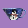 thumbnail image 2 of Blue Ceramic Mixing Bowl Debra Kelly Snowman Collection Renovators Supply, 2 of 10