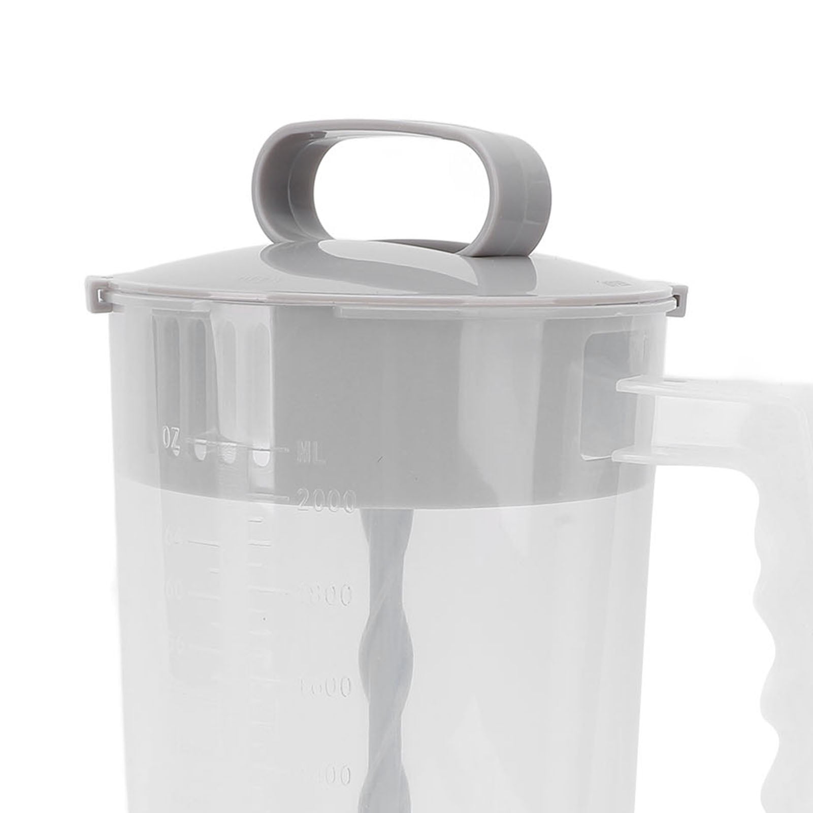 Suodoka 2000ml (67.6 fl oz) Manual Breastmilk Storage Pitcher with Press Design, Mixing Jug for Home and Milk Tea Shop Use