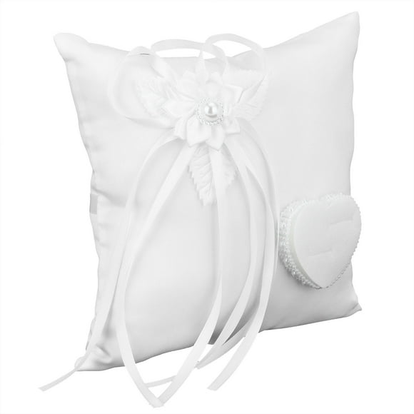Ccdes White Pillow Camellia Heart Shape Cushion Supplies For Party Wedding