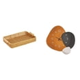 thumbnail image 1 of Cestas de almacenamiento,Cestas de almacenamiento de cocina tejidas con asas hechas a mano,Cestas de pan redondas Bandejas para servir Rectángulo,Reloj de pared,Reloj de pared moderno Reloj, 1 of 8