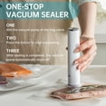 thumbnail image 6 of Handheld Vacuum Sealer for Food with 22 Reusable Sous Vide Bags, Compact Cordless Sealer Machine for Travel, Fresh & Save Meal Prep, 6 of 9