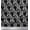 Black, variant on Soimoi Georgette Viscose Fabric Spiral & Floral Block Print Fabric by The Yard 42 Inch Wide
