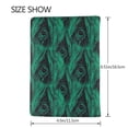 thumbnail image 3 of Pofeuu Mint Bird Feathers Print Travel Document Organizer Passport Holder Men Women for Family (6.5 in x 4.5 in),Wallet Holder Credit Card Clutch Bag Case, 3 of 5