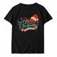 thumbnail image 3 of Gibobby Camisas de Navidad para mujer Blusa con manga de sudadera Blusa informal con estampado corto para mujer Blusa para mujer(Negro,G), 3 of 5