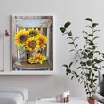 thumbnail image 3 of Diamond Drill Sunflower Bouquet 5D Kits de pintura DIY Decoración redonda completa (G1043) Hugtrwg Para estrenar, 3 of 9