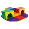 ECR4Kids SoftZone Triple Tunnel Maze, Assorted, 9-Piece