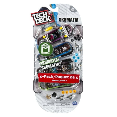 Tech Deck - 96mm Fingerboards - 4-Pack - Sk8mafia (Best Tech Deck Skatepark In The World)