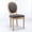Grey, variant on French Country Dining Chairs Set of 6, Linen Upholstered Oval Back Dining Room Chairs with Antique Solid Wood Frame, Farmhouse Accent Side Chairs for Kitchen, Living Room