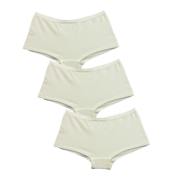 B2BODY Women's Panties Organic Cotton Boyshorts Small to Plus Sizes 3 Pack