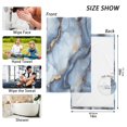 thumbnail image 6 of Yayeee 2 Pack Hand Towels for Bathroom 100% Cotton 16" x 28" Soft Absorbent Kitchen Towel, Abstract Marble Pattern, 6 of 7