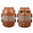 thumbnail image 1 of Bento Box For Kids, Bear 2 Layers Food Jar Bento Lunch Containers, Reusable Leakproof Portable Bento Lunch Box Food Container For School Work Camping, 1 of 8