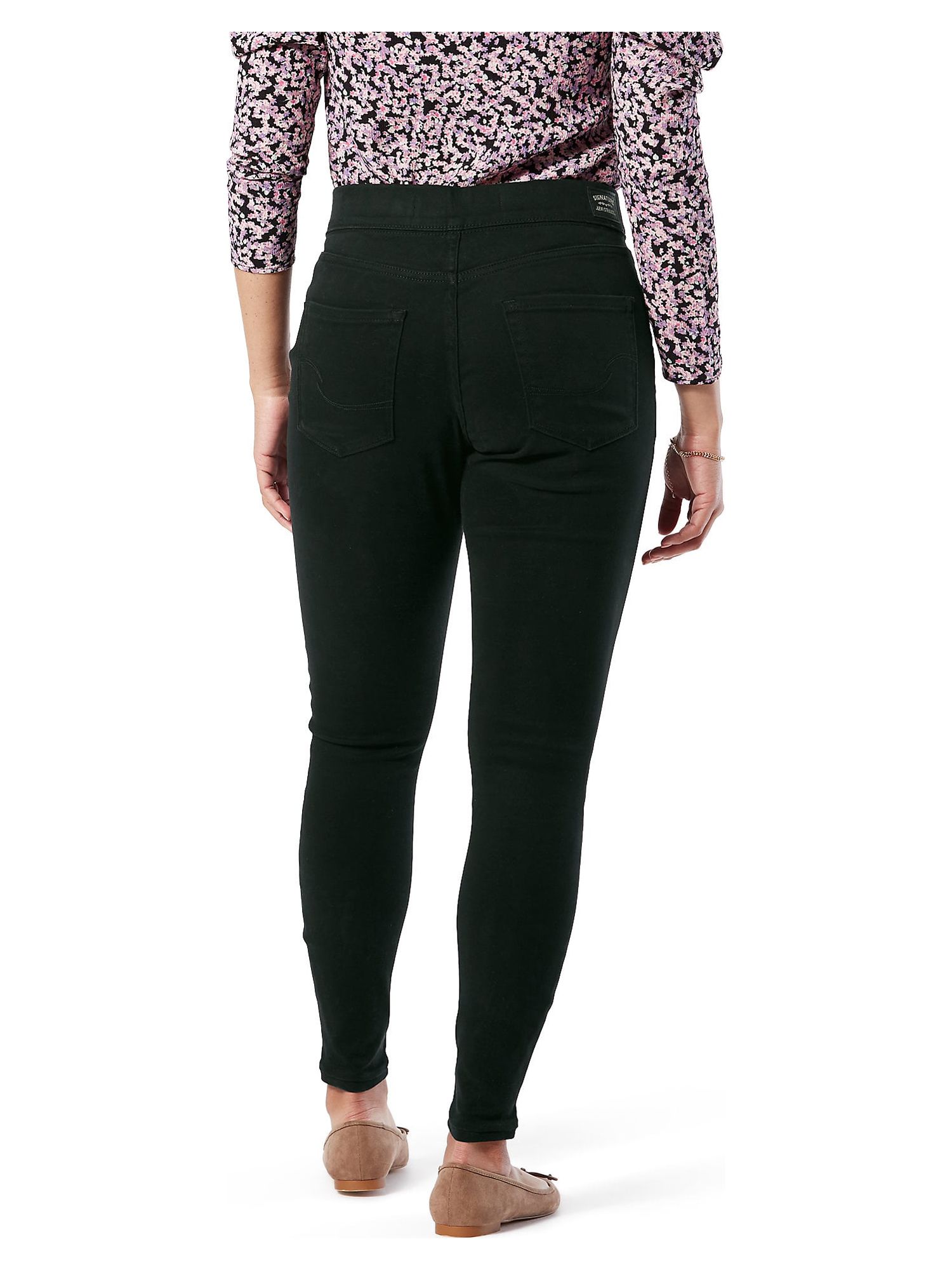 Signature by Levi Strauss & Co. Women's Simply Stretch Shaping Pull-On Super Skinny Jeans - image 2 of 6