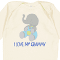 thumbnail image 4 of Inktastic I Love My Grammy Elephant Boys or Girls Long Sleeve Baby Bodysuit, 4 of 5