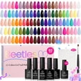 thumbnail image 1 of Set de esmaltes de uñas en gel Beetles, 63 unidades, 55 colores, verano, para mujer, 1 of 8