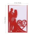 thumbnail image 2 of 10pcs Creative Wedding Invitations Bride Groom Lovely Paper Invitations Cards, 2 of 8