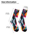 thumbnail image 2 of Naloa Abstract Jazz Instrumental Kids Socks Unisex Kids and Toddlers' Crew Socks, ,1 Pairs, 2 of 5