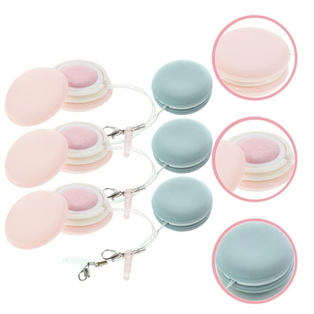 MLINS 6pcs Glasses Cleaning Cloth Eyeglasses Glass Lens Cleaner Wipes Macaron Shape Cleaning Wipes