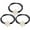 White, variant on Gymnture 3pcs Christmas Hair Ties Rhinestones Snowflake Hair Ties Ponytail Holders for Women