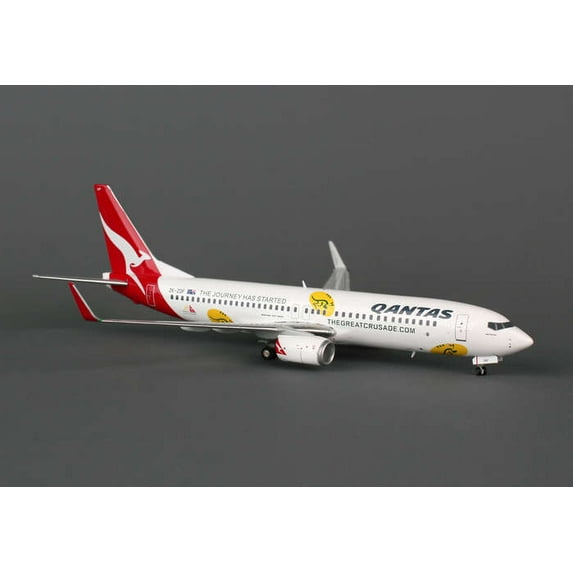 Qantas 737-800 with Winglets, "Wallabies" TheGreatCrusade.com ZK-ZQF (1:200)