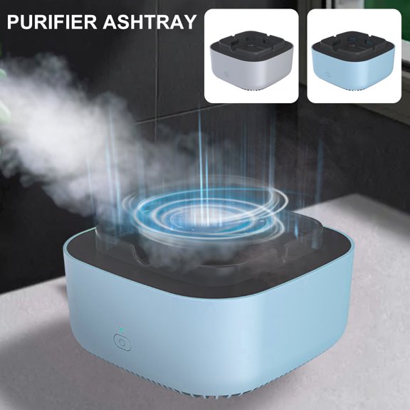 Smokeless Ashtray,Detachable Indoor Smoke Grabber Ashtray,20min Auto Off Quiet Anti-Flaming Ashtray Air Filter Battery Powered Ashtray for Home Office Car
