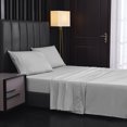 thumbnail image 1 of Bedding sheets, solid color brushed sheets, bed kasa home textile bed on four sets, 1 of 5