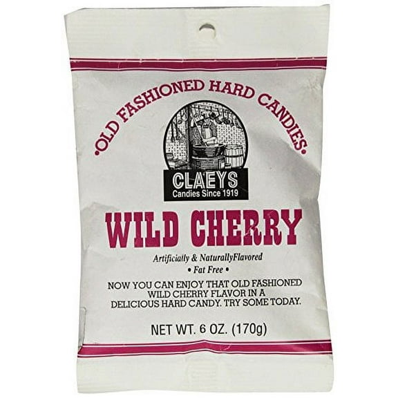 Claey's, Old Fashioned Hard Candy Wild Cherry, 6 Ounce Bag