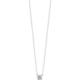 thumbnail image 2 of Sterling Silver Rhodium-Plated Polished Round 8Mm Cz Necklace (Width 7.8) (Length 18) - Jbsp, 2 of 5