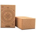 thumbnail image 3 of RDX Yoga Block Cork Set, Non-Slip High-Density Eva Foam, Easy Grip Surface for Stability Strength Training, Gym Training, D5 (22.5 x14.5x10.2CM), 3 of 9